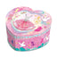 PECOWARE Heart-shaped musical jewelry box with intricate design and a lid that opens to store jewelry and play a melody.