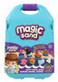Blue and pink space-themed magic sand in a clear container, 500g package, ideal for sensory play and creative projects.