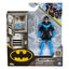 Spin Master Nightwing 4-inch action figure with detailed costume and pose, showcasing comic book-style design.