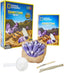 National Geographic gemstone dig kit by Playzokids with colorful gemstones, digging tools, and educational materials for kids.