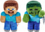 Mattel Minecraft plush toy, 8-inch soft stuffed figure inspired by the popular video game character.