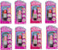Mini Barbie dolls by Mattel inside a lipstick-shaped tube, 1.5-inch collectible dolls with colorful outfits and detailed features.