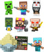 Minecraft Mini Mode spawn egg assortment by Mattel featuring small, colorful Minecraft character eggs for creative play.