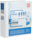 Playzokids Deli A4 Presentation 2D Ring Binder 2-inch, black plastic binder with metal rings for organizing documents.