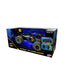 RC Batman Dune Racer toy vehicle by Bladez Toys, featuring black and yellow design, rugged tires, and Batman-themed detailing.
