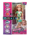 Playzokids GLO UP GIRLS Doll with 25 fashion surprises and spa accessories, featuring colorful doll and playful packaging.
