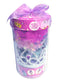 Set of PECOWARE Pecoware hair scrunchies in various colors, soft fabric with elastic bands for hair styling.