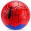 Marvel Spider-Man football with carbon fiber design, featuring Spider-Man logo and vibrant red and blue colors.