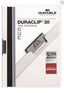 White DURACLIP 30 A4 clip folder by Playzokids, showing a sturdy plastic file folder with metal clip for organizing papers.