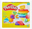 Play-Doh Fundamentals ABC Tool Set by Hasbro with six colorful non-toxic Play-Doh containers and alphabet tools for kids.