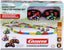 Carrera RC Mario Kart tabletop racing set with Mario and Luigi figures, featuring colorful race tracks and miniature cars.