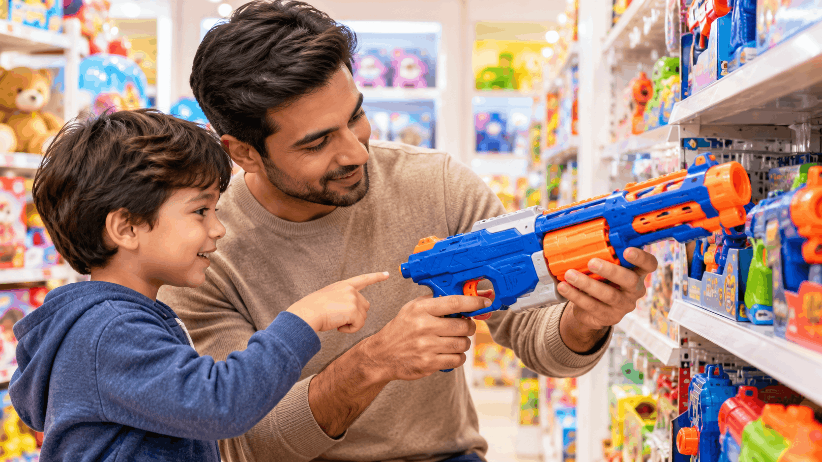Safe toy guns for kids