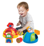 Colorful Winfun Lil' Playground Sorter Ball with various textured sections for sensory play and fine motor skill development.