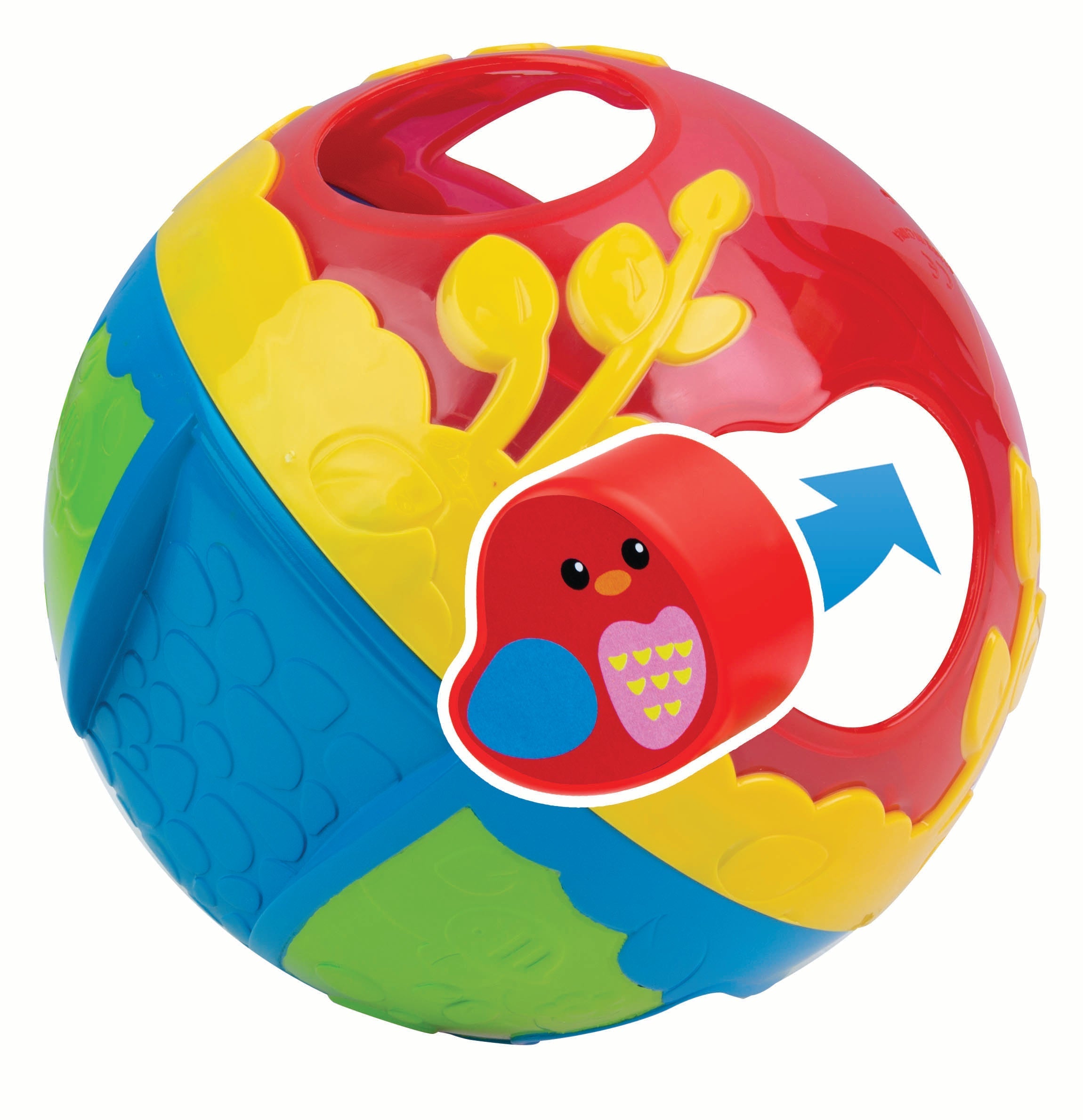 Colorful Winfun Lil' Playground Sorter Ball with multiple textured sections for sensory play and motor skill development.