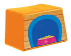 Colorful LIL' Playground Sorter Ball by Winfun with various textured sections for sensory play and fine motor skill development.
