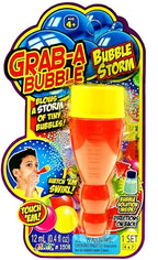 JARU Grab-A-Bubble Storm toy with colorful bubble-blowing features and interactive design for children.