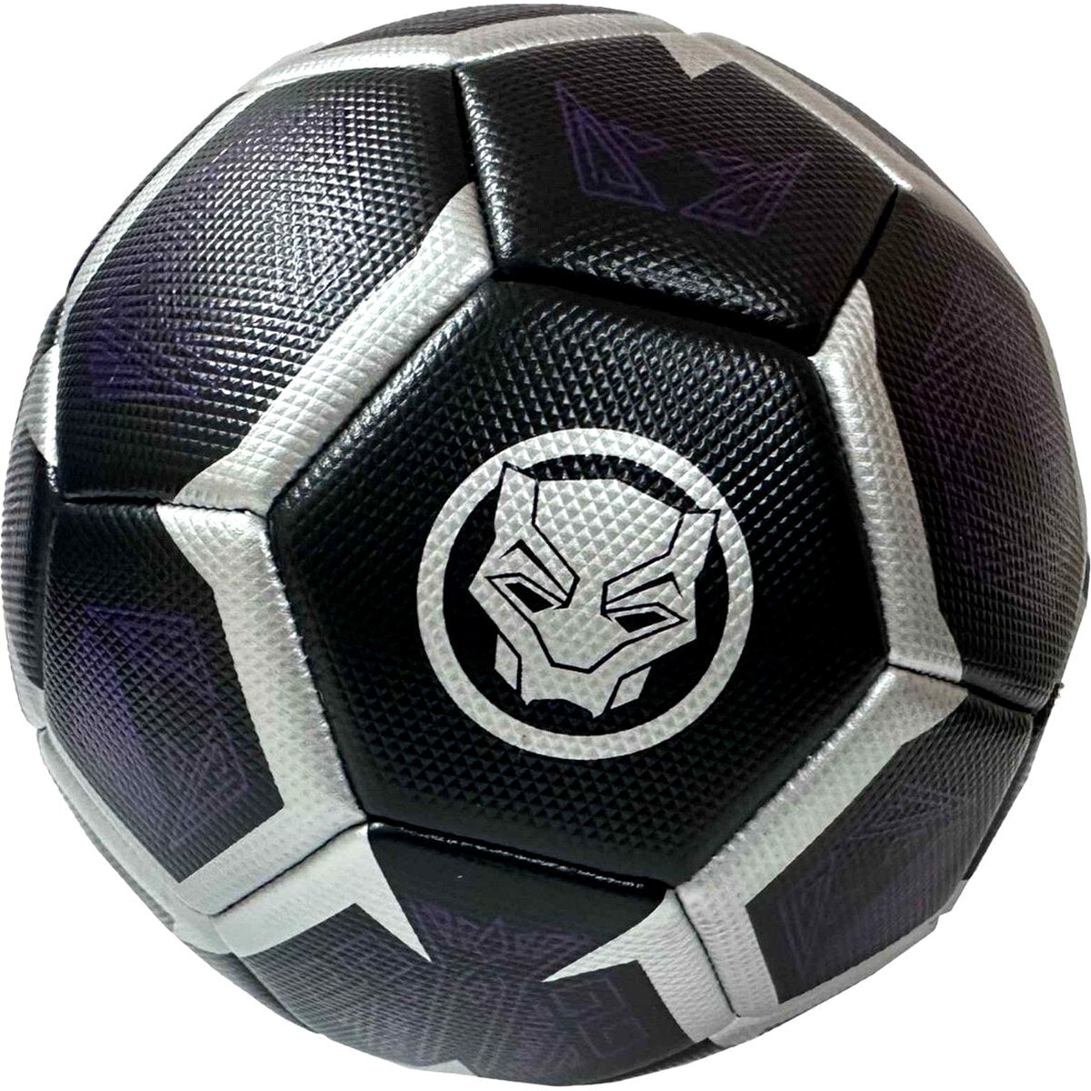 Marvel Black Panther football featuring the iconic Black Panther design on a standard-sized American football.