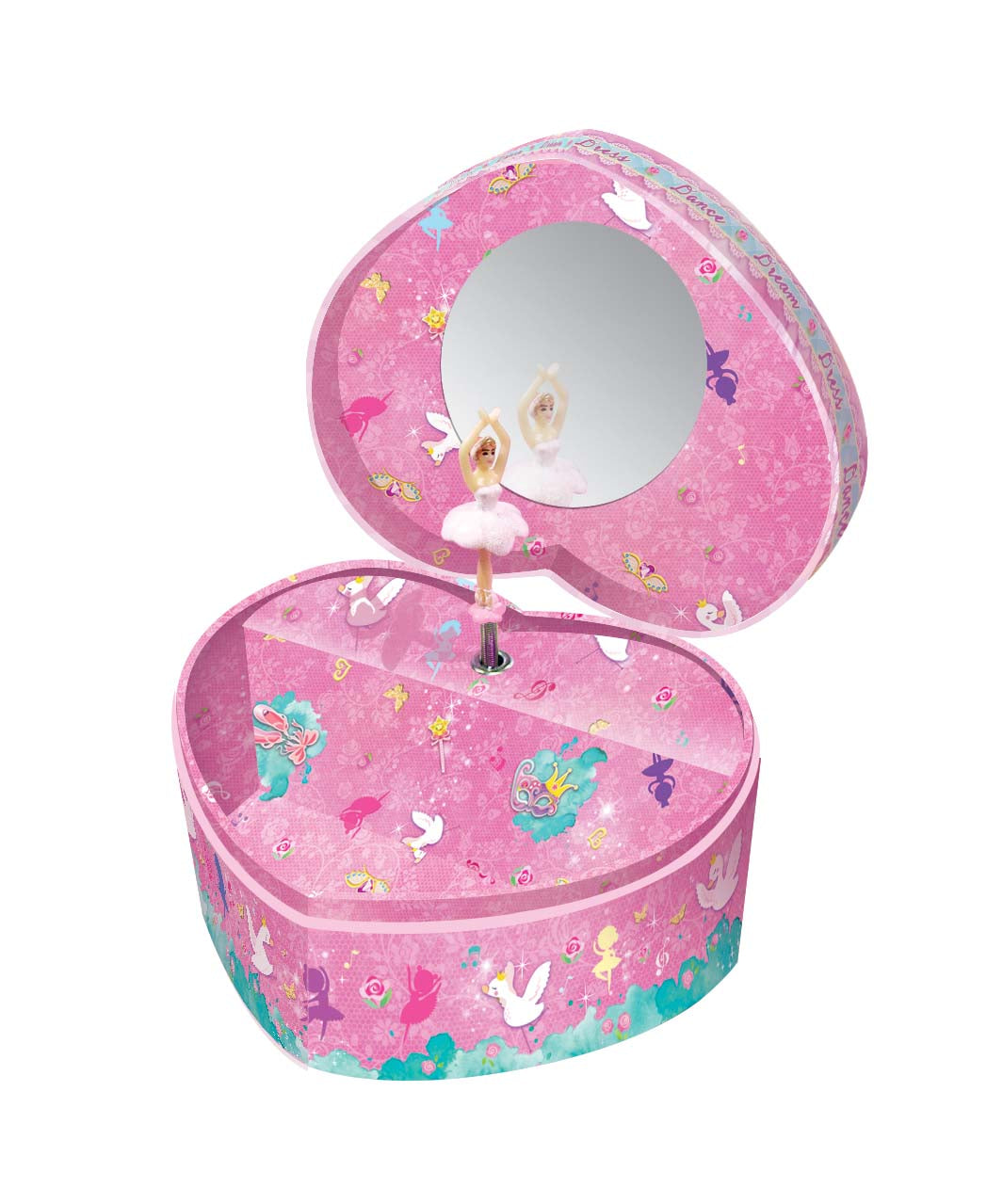 Pecoware Heart Shape Musical Jewelry Box Secondary image