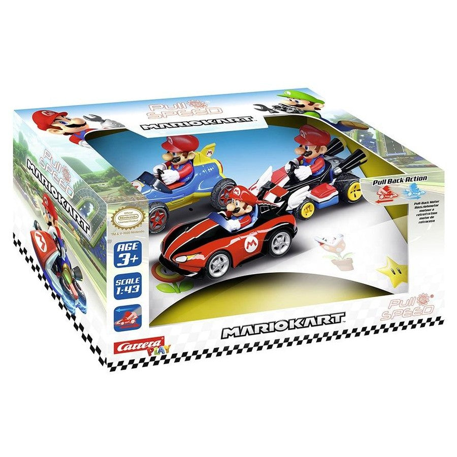 Carrera Pull & Speed Mario Kart Triple Pack Wii, MK8 & Mach 8