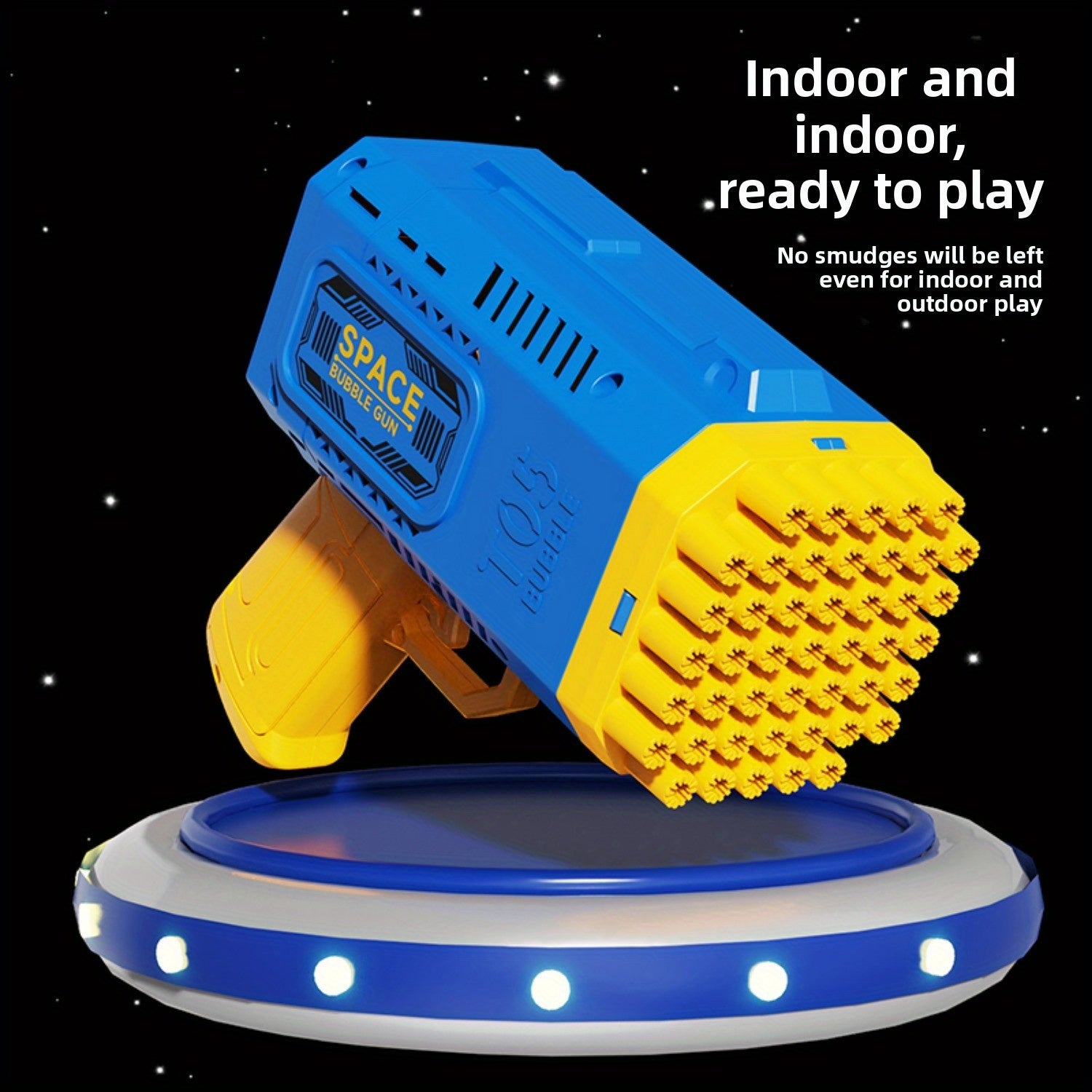 Portable Automatic Bubble Gun - 45-Hole Handheld Bubble Machine Secondary image