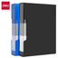 Playzokids Deli A4 display book with 80 pockets and case, featuring clear plastic pages for organizing documents and artwork.