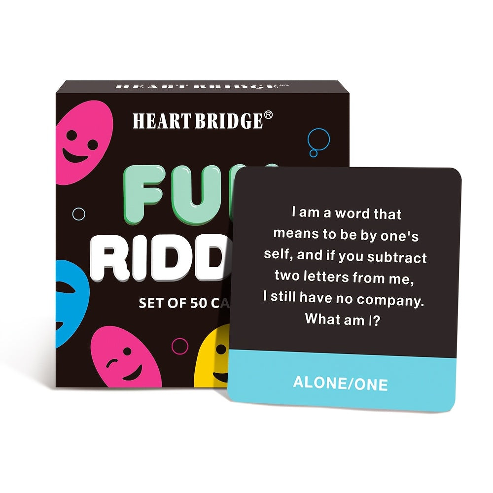 SMILE TALK Fun Riddle Card Game with colorful cards featuring challenging riddles for entertainment and brainteasers Main image