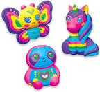 Cra-Z-Art Shimmer and Sparkle Color Your Own Squeeze Fun kit with vibrant colors and glittery designs for creative play.