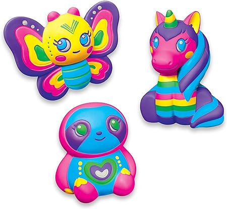 Cra-Z-Art Shimmer and Sparkle Color Your Own Squeeze Fun kit with vibrant colors and glittery designs for creative play.