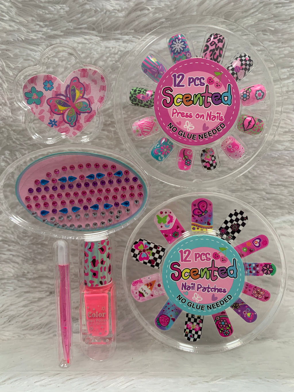 PECOWARE Pecoware Best Scented Nail Art Kit with colorful nail polishes, tools, and scented nail decorations for creative manicures.