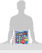 Hasbro Connect 4 game with colorful plastic grid and discs for two-player strategy gameplay, suitable for family fun.
