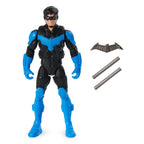 Spin Master Nightwing 4-inch action figure with detailed costume and poseable limbs, ideal for collectors and fans of DC characters.
