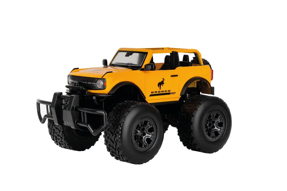 RC Ford Bronco 1:14 scale Carrera remote control car with detailed exterior and large tires, viewed from a side angle. Main image