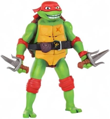 Playmates Mutant Mayhem 5.5-inch Raphael Ninja Shouts figure with detailed costume and expressive face, perfect for collectors and fans.