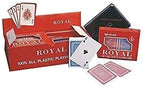 Royal plastic playing cards by Generic, featuring a standard deck of colorful playing cards on a white background.