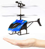 Playzo Sky King remote control flying helicopter with colorful propellers and compact design, ready for indoor flight fun.