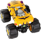 Carrera Blaze and the Monster Machines radio-controlled toy car, orange and blue design, detailed with Monster Machines graphics.