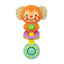 Winfun Sing With Me Rattle Monkey toy with colorful fabric and a smiling monkey face, perfect for infants' sensory development.