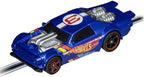 Carrera GO!!! Hot Wheels™ 6.4 race track set with colorful track pieces and racing cars on a smooth track layout.