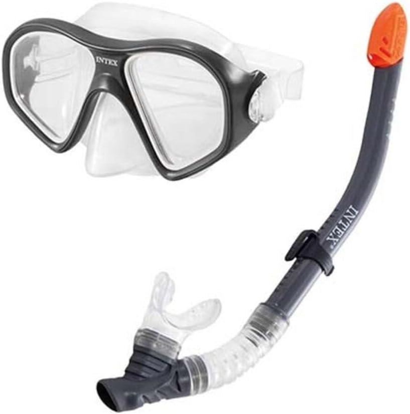 Playzokids Intex Reef Rider swim set featuring colorful floaties, swim vest, and water gear for kids, perfect for pool fun. Main image