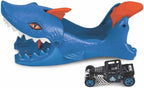 Hot Wheels City Nemesis Launcher assortment featuring colorful toy vehicles and launcher accessories by Mattel.