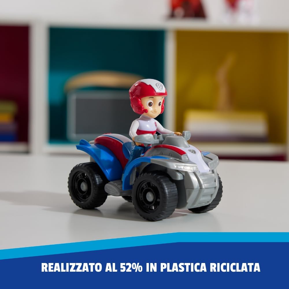 PAW PATROL, Rescue Quad with Ryder Toy Figure