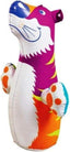 Colorful Intex 3-D Bop Bag inflatable tiger toy by Playzokids, featuring a multi-color design and a sturdy base for bouncing fun.