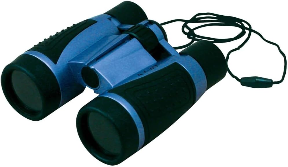Playzokids Eastcolight 4x30 power binoculars showing the optical lenses and compact design for outdoor viewing.