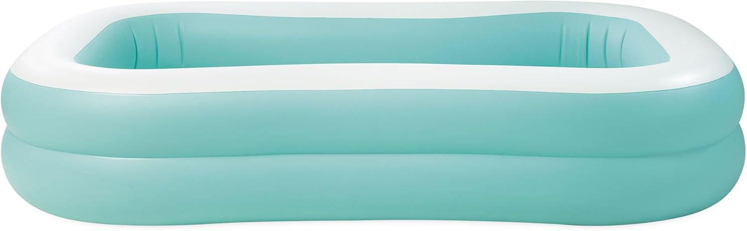 Playzokids INTEX Mandarin Swim Center family pool with orange and white colors, 90 x 58 x 18 inches, suitable for family use. Main image