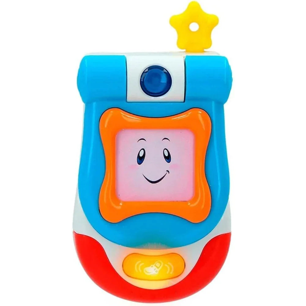 Winfun My Flip Up Sound Phone toy with colorful buttons and flip-up design, suitable for young children.