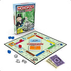 Hasbro Monopoly Rivals Edition 2-player game with game pieces and colorful game board for quick, competitive play