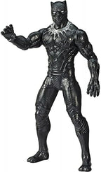 Black Panther Mighty Hero Series action figure by Hasbro, detailed Marvel superhero toy with vibrant costume and dynamic pose