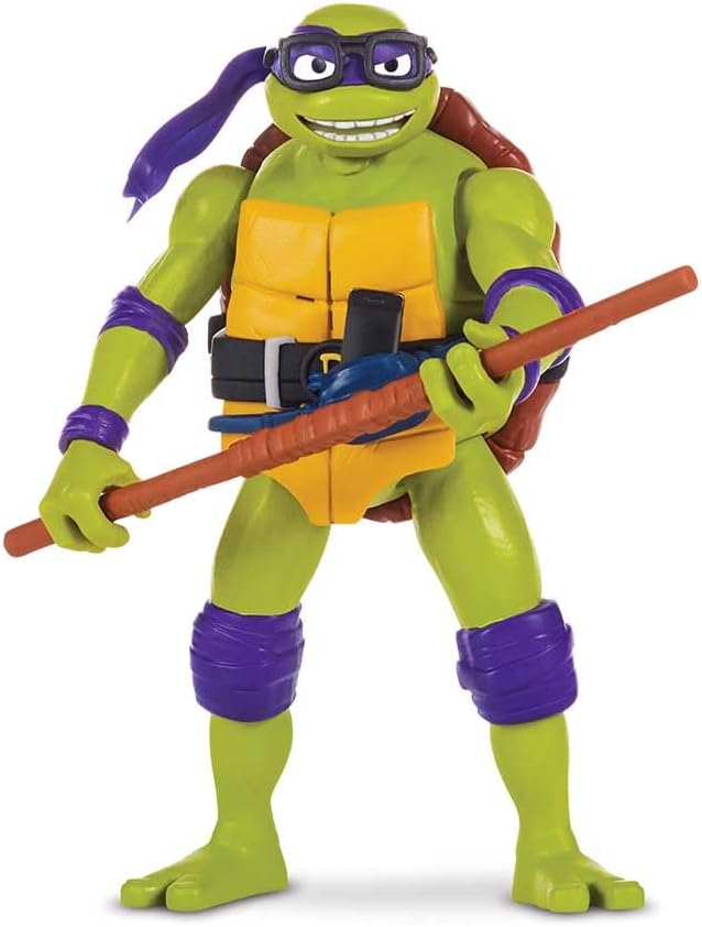 Playmates Mutant Mayhem Donatello 5.5-inch deluxe ninja figure with detailed costume and accessories from the action figure collection.