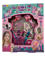 Colorful Pecoware Tattoo Studio Fun game box with art supplies and creative tools for tattoo design inspiration.