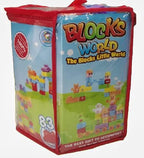 Set of 83 large jumbo building blocks for kids, colorful toy bricks ideal for creative construction and play.